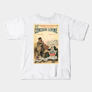 CONCOURS LEPINE 1910 French Inventors Exposition Gathering Vintage Poster Kids T-Shirt